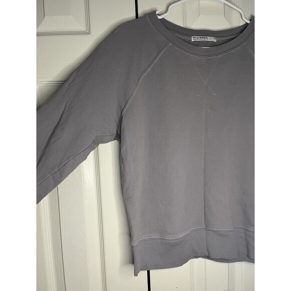 Stateside Grey/Blue Crewneck Sweatshirt Women Small - Picture 3 of 6